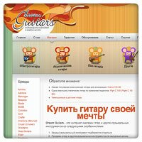 Интернет-магазин музыкального оборудования "DreamGuitars".